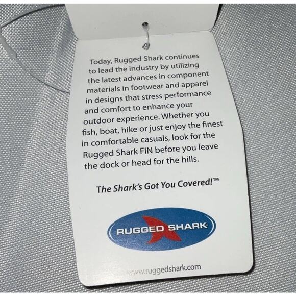 NIB Men "Rugged Shark " Waterproof Deck Boots Color:Great-White US13M - Picture 11 of 16